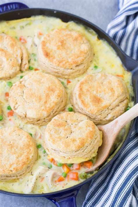 Chicken Pot Pie with Biscuits