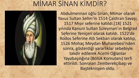 MİMAR SİNAN KİMDİR? - YouTube