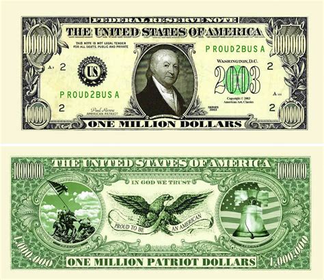 Us 1 Million Dollar Bill