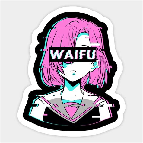 Aesthetic Vaporwave Anime Girl - Vaporwave Aesthetic - Sticker | TeePublic