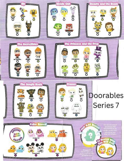 Doorables Series 7 Checklist | Disney Doorables, Disney magic, Disney ...