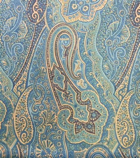 Turquoise Paisley Upholstery Fabric by the Yard | Etsy | Paisley upholstery, Upholstery fabric ...