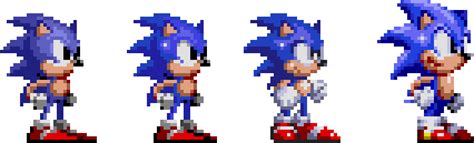 Download Sonicspritecompariso ] - Classic Sonic Sprites PNG Image with No Background - PNGkey.com