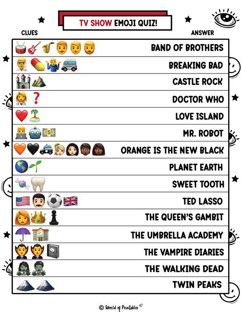 Printable Emoji Quiz With Answers