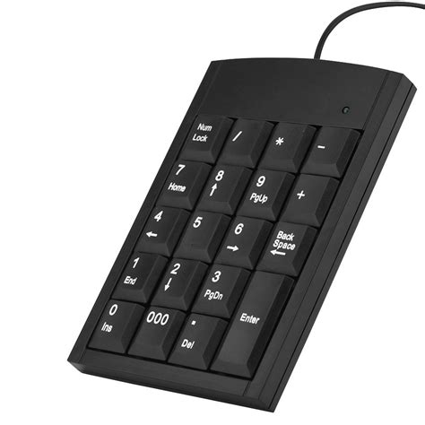 Exliy Mini USB Teclado numérico Teclado numérico portátil para computadora portátil Número ...