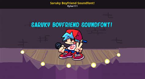 Saruky Boyfriend Soundfont! [Friday Night Funkin'] [Modding Tools]