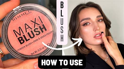 HOW to apply BLUSH, using MAXI Blush RIMMEL - YouTube