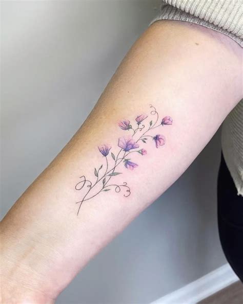 April Month Flower Tattoo