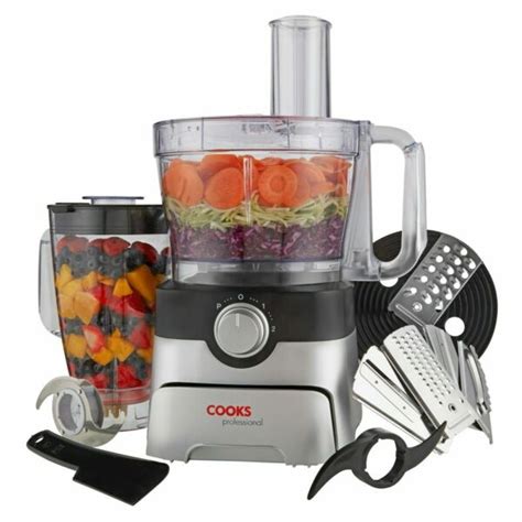 Cooks Professional G3483 1000W Multifunctional Professional Food Processor with Accessories ...