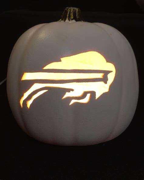 Buffalo Bills 6.5 Foam pumpkin carved with your favorite team | Etsy