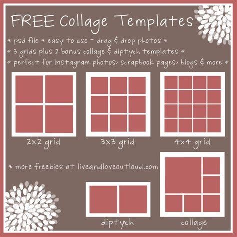 Printable Collage Templates