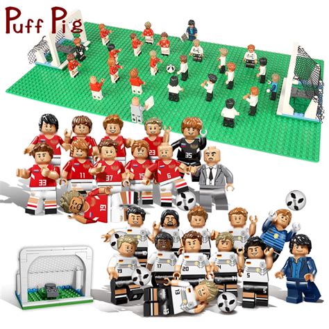 12pcs/set World Sport Football Team Soccer Player Baseplate Building ...