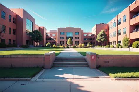 Premium Photo | A view of the campus of the university of arizona.