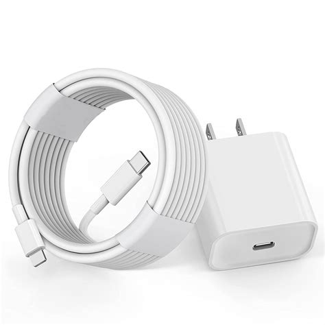 Apple 20W USB-C Fast Charger with 6FT Lightning Cable for iPhone 14/13 ...