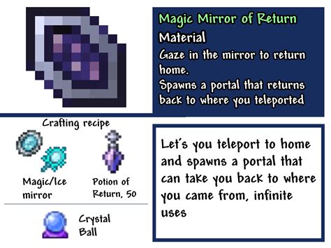 Items - These Magic Mirror concepts I made :) | Terraria Community Forums