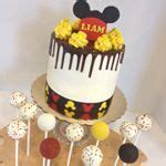 Mickey Mouse inspired drip cake and cake pops by Kim's Sweet Karma ...