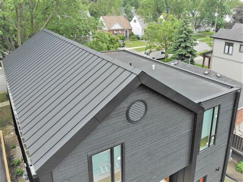 Standing seam roof project. Evans Ave. and Brown’s Line, Etobicoke ...