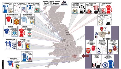 Map Of Premier League Teams – Map Of The World