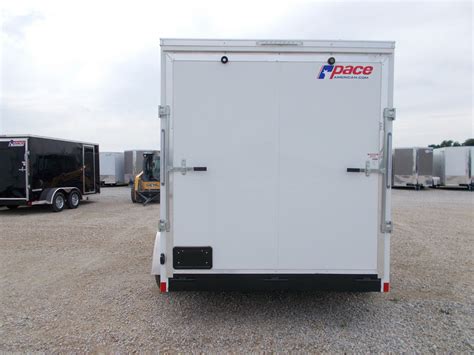 Cargo Trailer - 2021 Pace American 7X14' Enclosed Cargo Trailer 12"+Tall Screwless Si | TrailersUSA