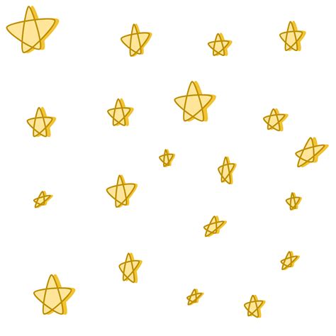 Yellow Stars with Shadow Sticker by Arexus | Yellow aesthetic pastel ...