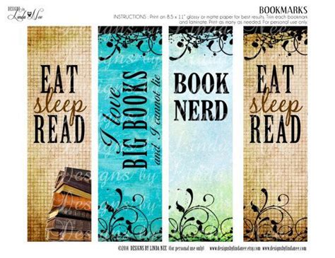 Printable books, Bookmarks, Bookmarks printable