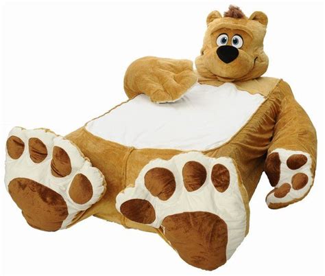 Fancy - Fuzzy Brown Bear Plush Bed Frame and Bedding for Kids and Toddlers | Incredibeds | $159 ...