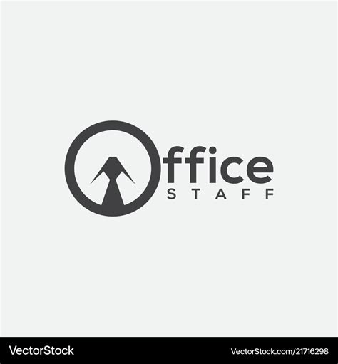 Office staff logo Royalty Free Vector Image - VectorStock