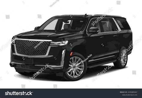 Black Suv Offroad 3d Car Cadillac Stock Vector (Royalty Free) 2245885047 | Shutterstock