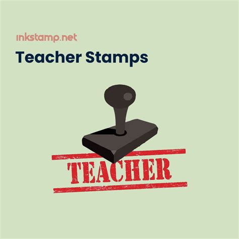 Educational Teacher Stamps - Custom & Motivational – INKSTAMP.NET