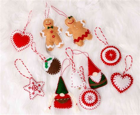 DIY Festive Felt Christmas Ornaments