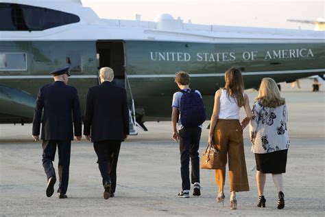 First Lady Melania Trump and Barron Trump Arrive at the White House ...