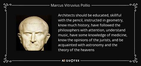 TOP 25 QUOTES BY MARCUS VITRUVIUS POLLIO (of 105) | A-Z Quotes