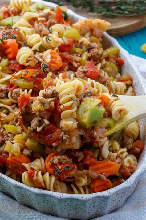 Loaded Vegetable Pasta Casserole - The Cookie Writer