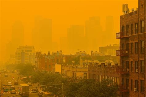 New York air quality worse than after 9/11 after Canada wildfires smoke turns sky orange