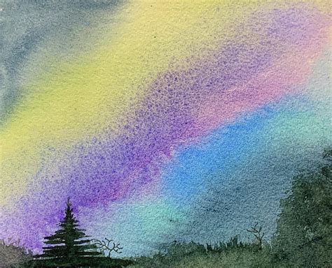 Rainbow Sky Painting by Melia Lindeke - Fine Art America