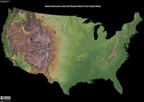 USA Shaded Relief Map from USGS [3700x2610] : MapPorn