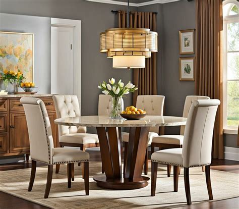 Tall Round Kitchen Table Sets - Big Style for Small Spaces - Vohn Gallery
