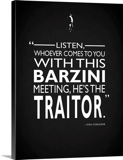 Godfather Barzini Traitor Wall Art, Canvas Prints, Framed Prints, Wall ...