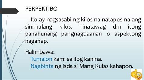 Halimbawa Ng Perpektibo – Halimbawa