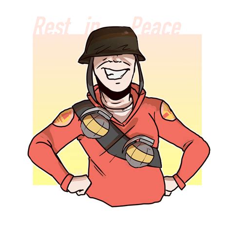 Made a tribute drawing to Rick May... rest in peace : tf2