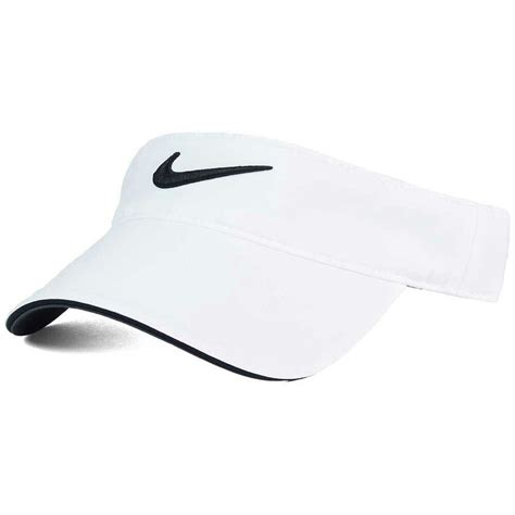 Nike "Golf Visor" Cap (White/Black) | Nike visor, Black visor, White visor