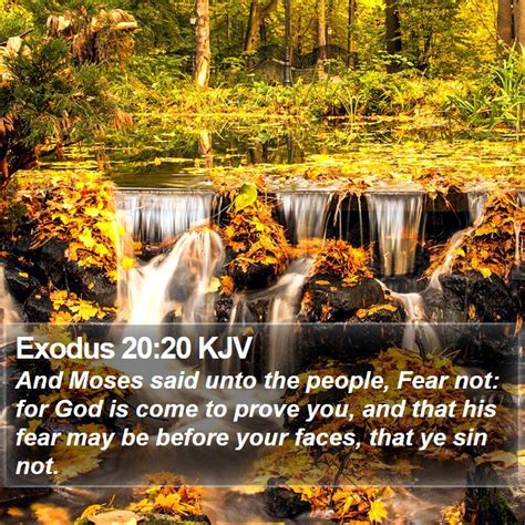 Exodus 20:20 KJV Bible Verse Images