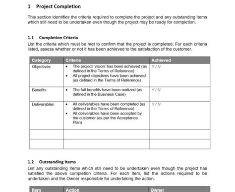 Project Closure Template — ProjectManager