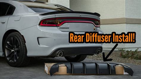 Dodge Charger Rear Diffuser Install - YouTube