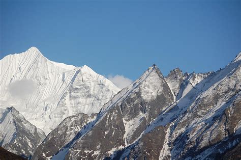 Himalayan Mountains in Nepal Photograph by Mark Stephens - Fine Art America