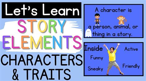 Comprehension Story Elements: CHARACTERS & TRAITS - YouTube