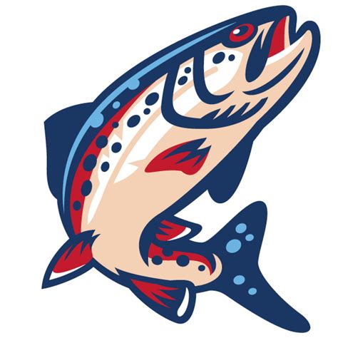 Spokane Indians redband themed mascot and uniform - Spokane Falls Trout Unlimited