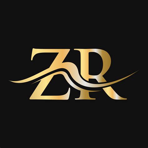 Letter ZR Logo Design Template Monogram Business And Company Logotype ...