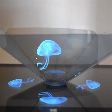 Portable 3D Holographic Hologram Display Pyramid Stand Projector For ...