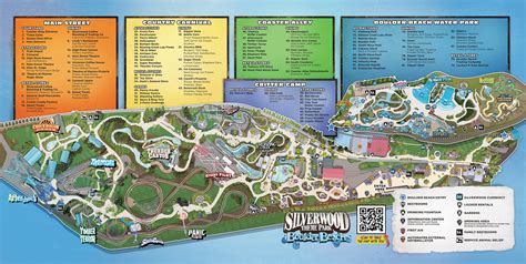 Silverwood Theme Park Map and Brochure (2024 - 1990 ...